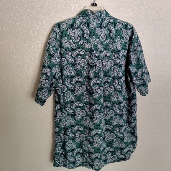 Cinch short sleeve leaves print button down shirt sz 2xl - Picture 5 of 7
